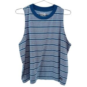 MOUNTAIN‎ HARDWEAR Women's Striped Crew Neck Tank • XL • blue, white